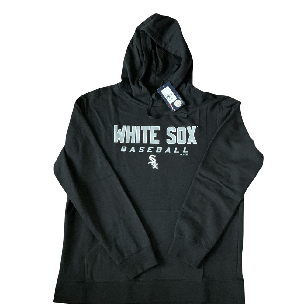 White Sox Baseball Black Hoodie Size XL